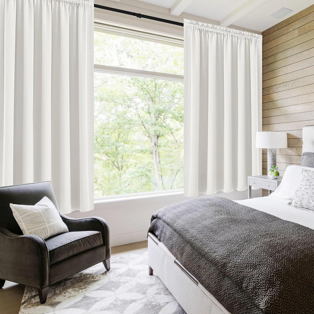DWCN Blackout Curtains for Living Room Thermal Insulated, Energy Saving & Noise Reducing Bedroom