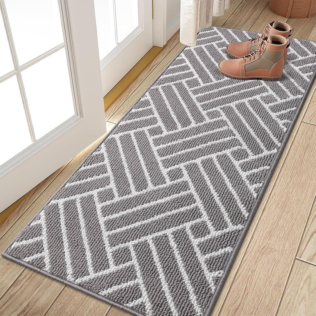 OLANLY Runner Indoor Door Mat, 47x20 Inch, Dirt Resistant and Absorbent, Non-Slip Rubber Backing