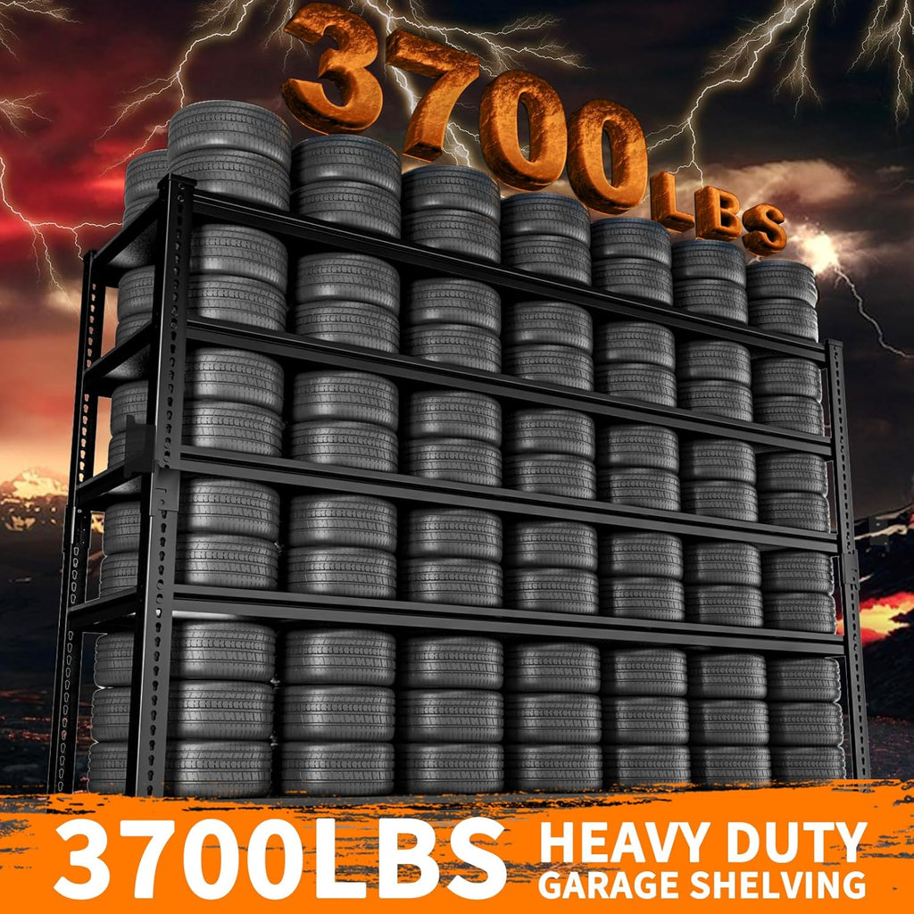 Storage Shelves Heavy Duty, 60" L x 24" W x 78" H Garage Storage Shelves Unit Loads 3700LBS, 5-tier