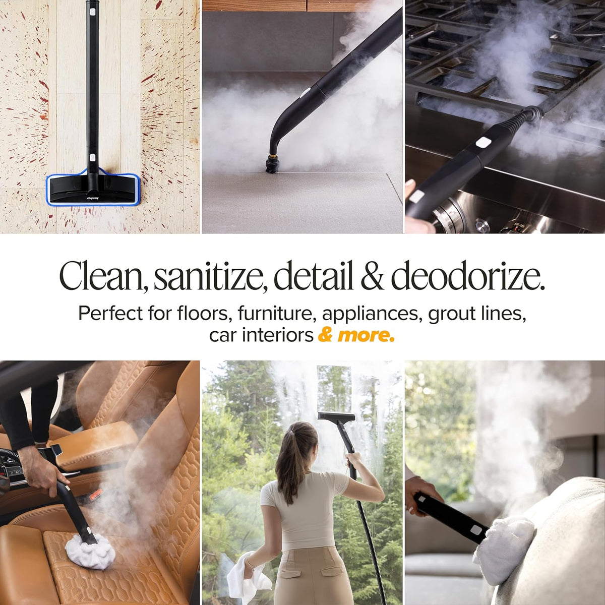 Dupray Neat Plus Steam Cleaner with 18-Piece Accessory Kit (incl. the Awesome Bag) A powerful