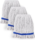 Eyliden 3 Pack Mop Heads Replacement, Universal Commercial Mops for Floor Cleaning, Looped-End