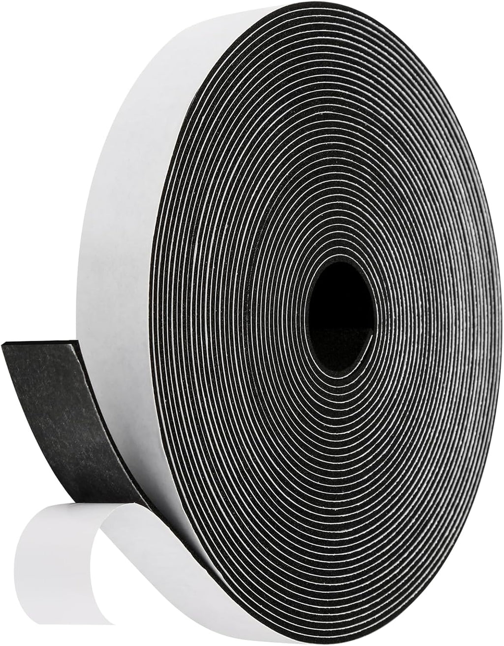 Weather Stripping Door Seal Strip (4/5 Inch X 1/16 Inch X 32Feet), Strong Adhesive, Lightproof