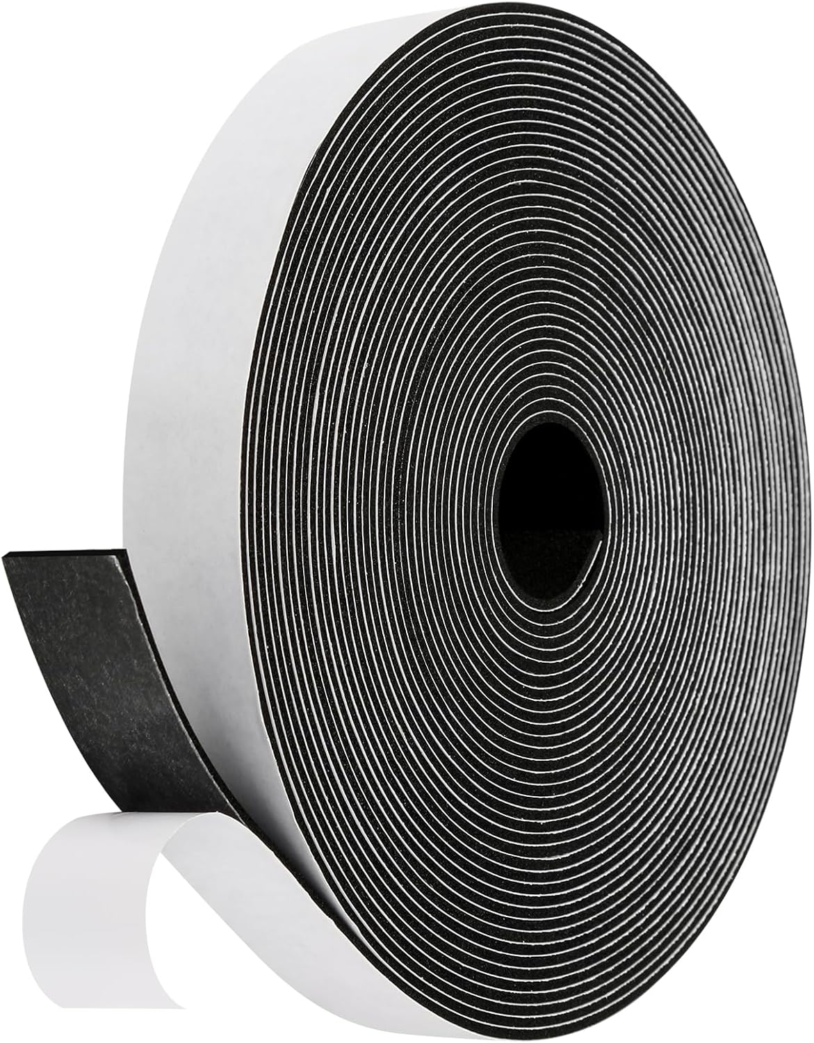 Weather Stripping Door Seal Strip (4/5 Inch X 1/16 Inch X 32Feet), Strong Adhesive, Lightproof