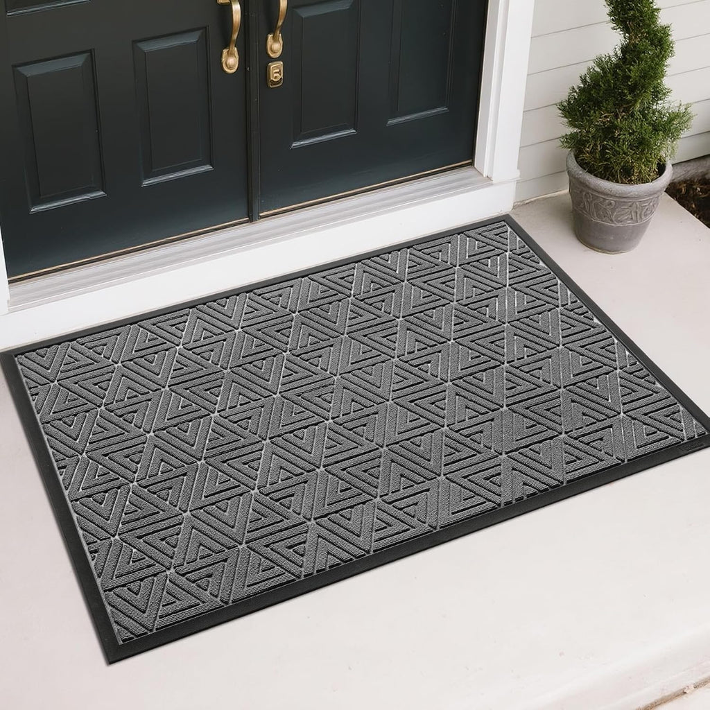 Yimobra Large Door Mat 47x32, All-Weather Waterproof Non-Slip Welcome Matt Outdoor, Heavy Duty Non
