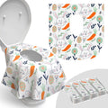 Disposable Toilet Seat Cover for Travel – 20 Pack with Covers Wrapped in Sets of 2, Non-Flushable