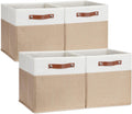 DULLEMELO Cube Storage Bins,12 x 12 x 12 inch Fabric Storage Cubes for Organizing,Collapsible