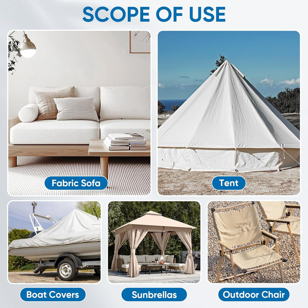 Oversized Canvas Patch 16 "x31, Self-Adhesive Waterproof Canvas Patch Set for Repairing Tents