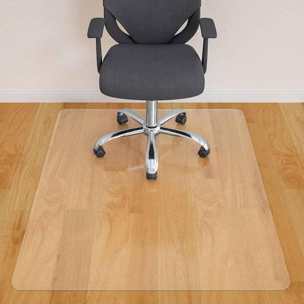 Office Chair Mat for Hardwood Floor- 44" x 58" Clear Desk Computer Chair Mat for Hard Wood/Tile