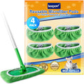 KEEPOW Reusable Wet Pads Refills Compatible with Swiffer Sweeper Mop, Dry Sweeping Cloths