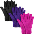 Patelai 3 Pairs Microfiber Plant Dusting Gloves Leaf Cleaning Gloves for Indoor Plants, Blinds
