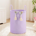 Laundry Basket,Woven Cotton Rope Laundry Hamper,60L for Decorative Storage of Dirty Clothes,Toys