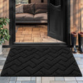 hicorfe Front Door Mat Indoor Entrance,20"x31.5" Absorbent Dirt Resist Welcome Door Mats,Stain and