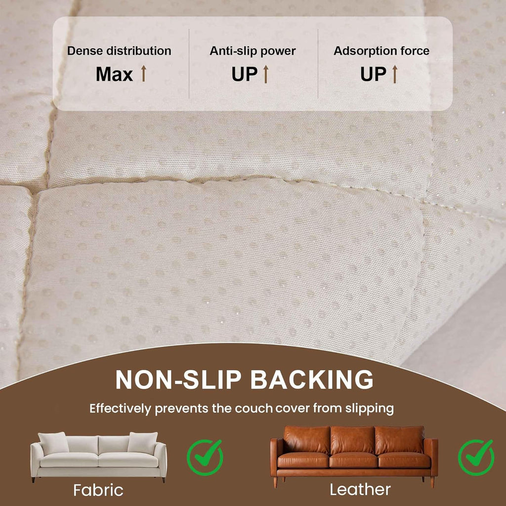 OTOB Couch Covers for Dogs Washable, Non Slip Plush Fuzzy Sofa Slipcovers Dog Cushion Mat, Soft
