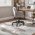 Office Chair Mat for Carpet & Hardwood, Upgraded 29" x 48" Dual Use Tempered Glass Chair Mat for