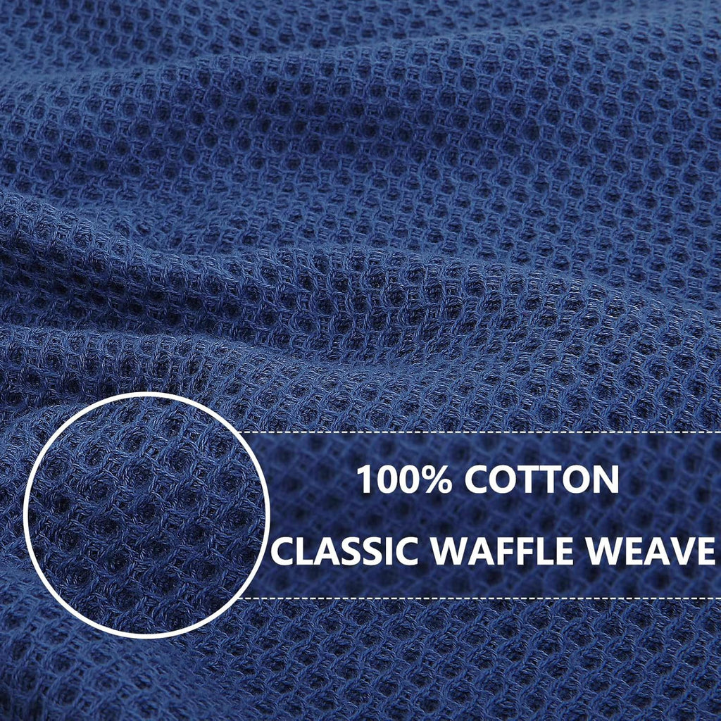 Homaxy 100% Cotton Waffle Weave Kitchen Dish Cloths, Ultra Soft Absorbent Quick Drying Dish Towels
