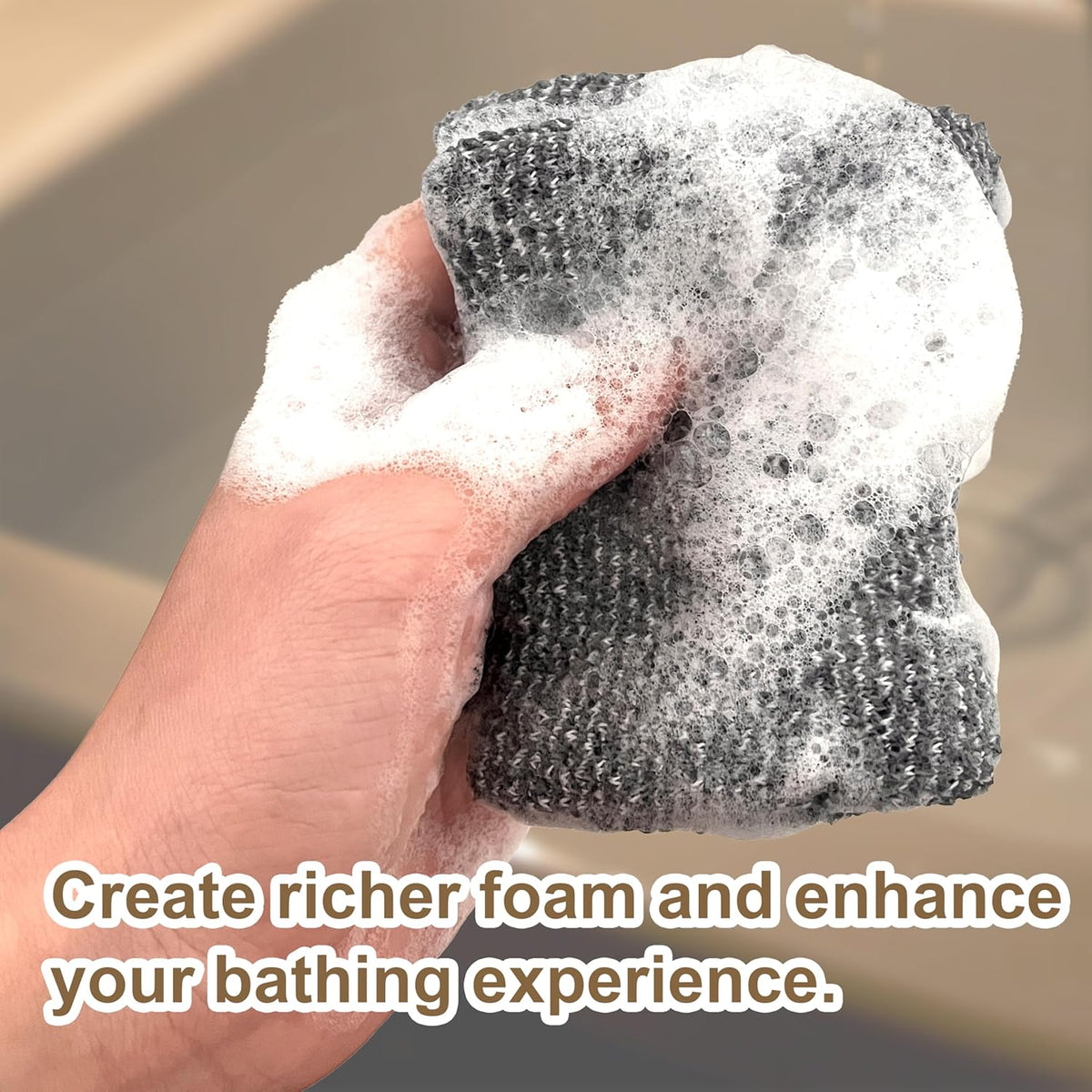 2 Pack Soap Bag Deep Roughness,Bar Soap Pouch Saver Pocket,Exfoliating Body Scrubber Shower Bath
