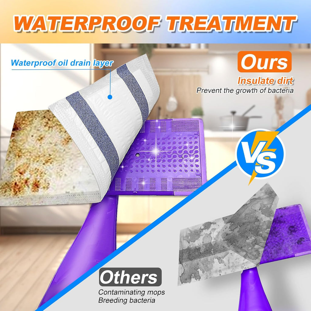 Microfiber Floor Mop Pads 36 Count Compatible with Swiffer WetJet for Wet & Dry Use, Disposable or