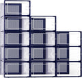 Kuject X-Large Shoe Storage Boxes Organizers Clear Plastic Stackable 12 Pack, Shoe Rack & Holder