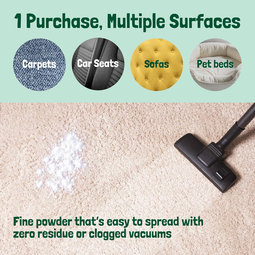 Sunny & Honey Carpet Deodorizer Powder - 20 Oz, Spring Mint - Odor Eliminator & Rug Freshener