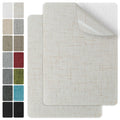 J.CARP 2Pcs Linen Repair Patches, Large Self-Adhesive Fabric Patch for Sofas, Couch, Furniture, Car
