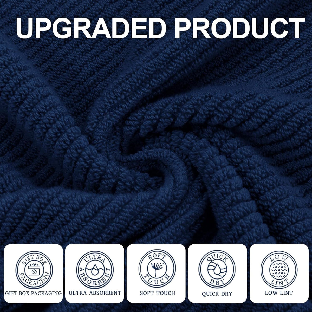 Wash Cloths for Your Face (13"x13") - 100% Cotton | Lightweight | Thick | Quick Dry | Soft |