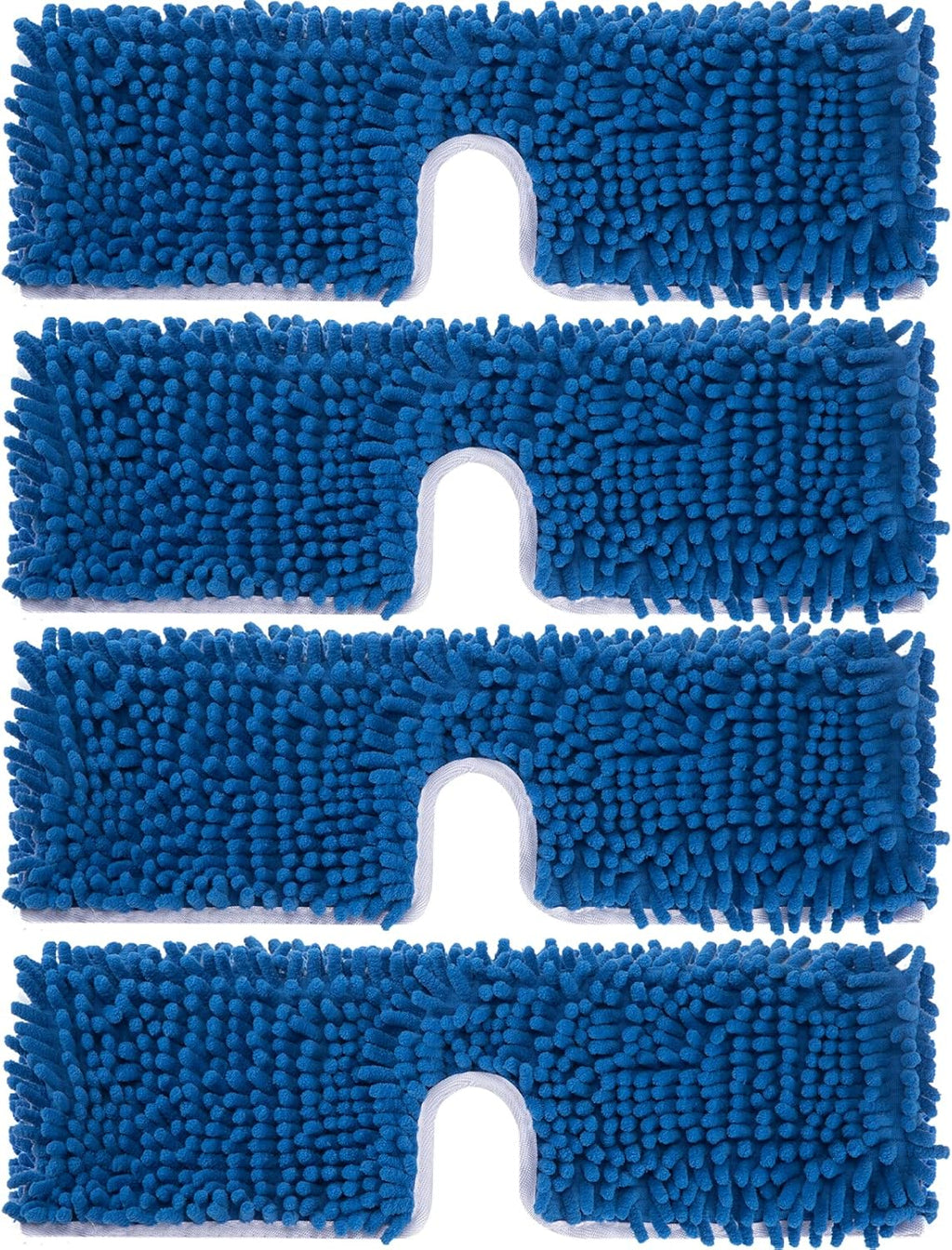 4 Pack Chenille Mop Heads Replacements Compatible with Oceda Dual-Action Microfiber Flip Mop