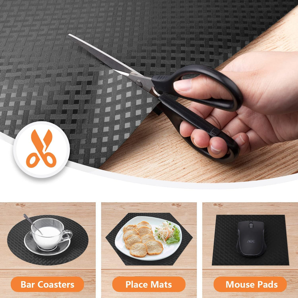 Shelf Liners for Kitchen Cabinets Refrigerator Liners Waterproof Kitchen Cupboard Liner Non-Slip