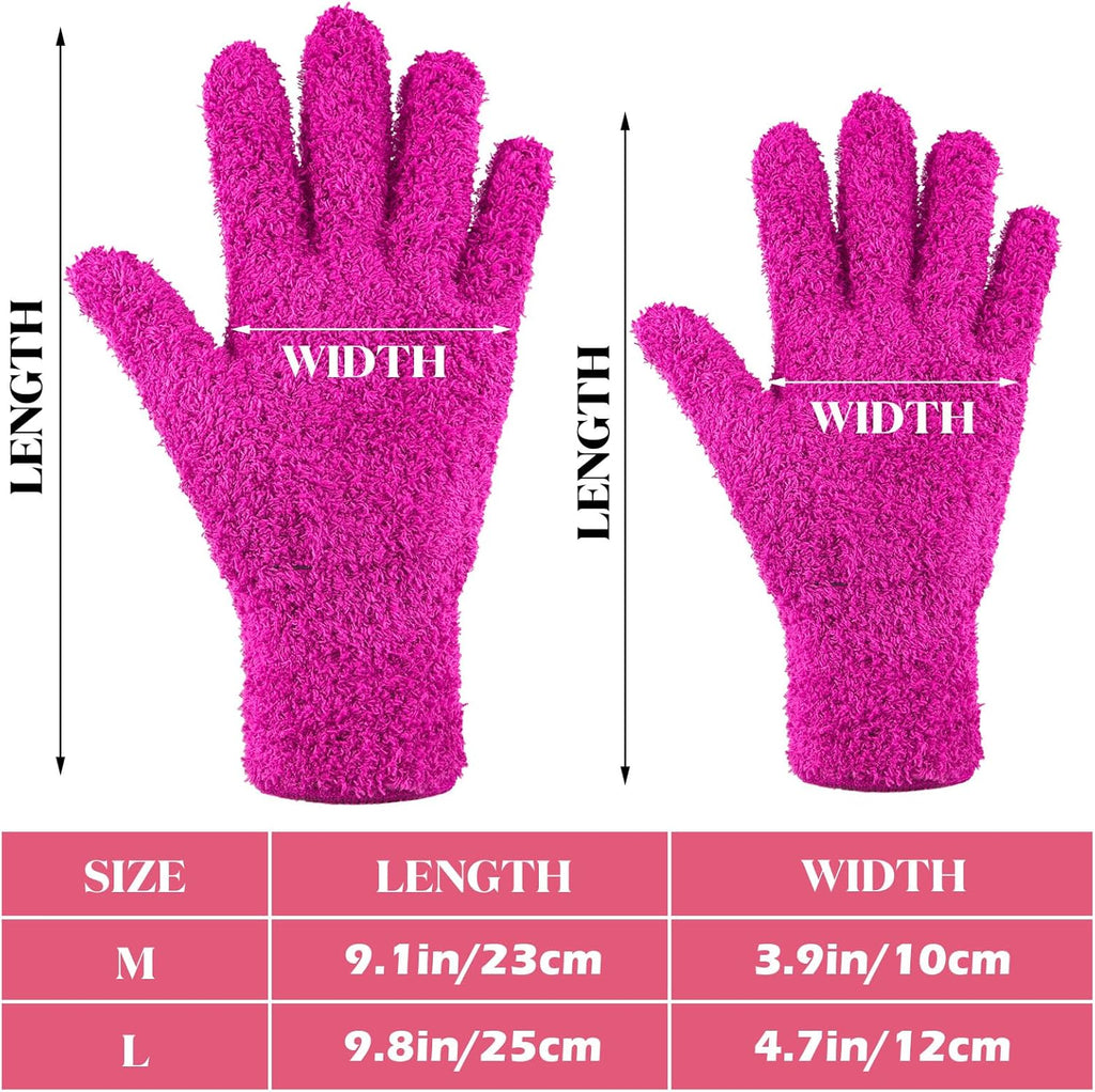 Patelai 3 Pairs Microfiber Plant Dusting Gloves Leaf Cleaning Gloves for Indoor Plants, Blinds