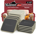 Yelanon Square Furniture Sliders – 16 PCS 2.5" Floor Protectors for Furniture – Strong Furniture