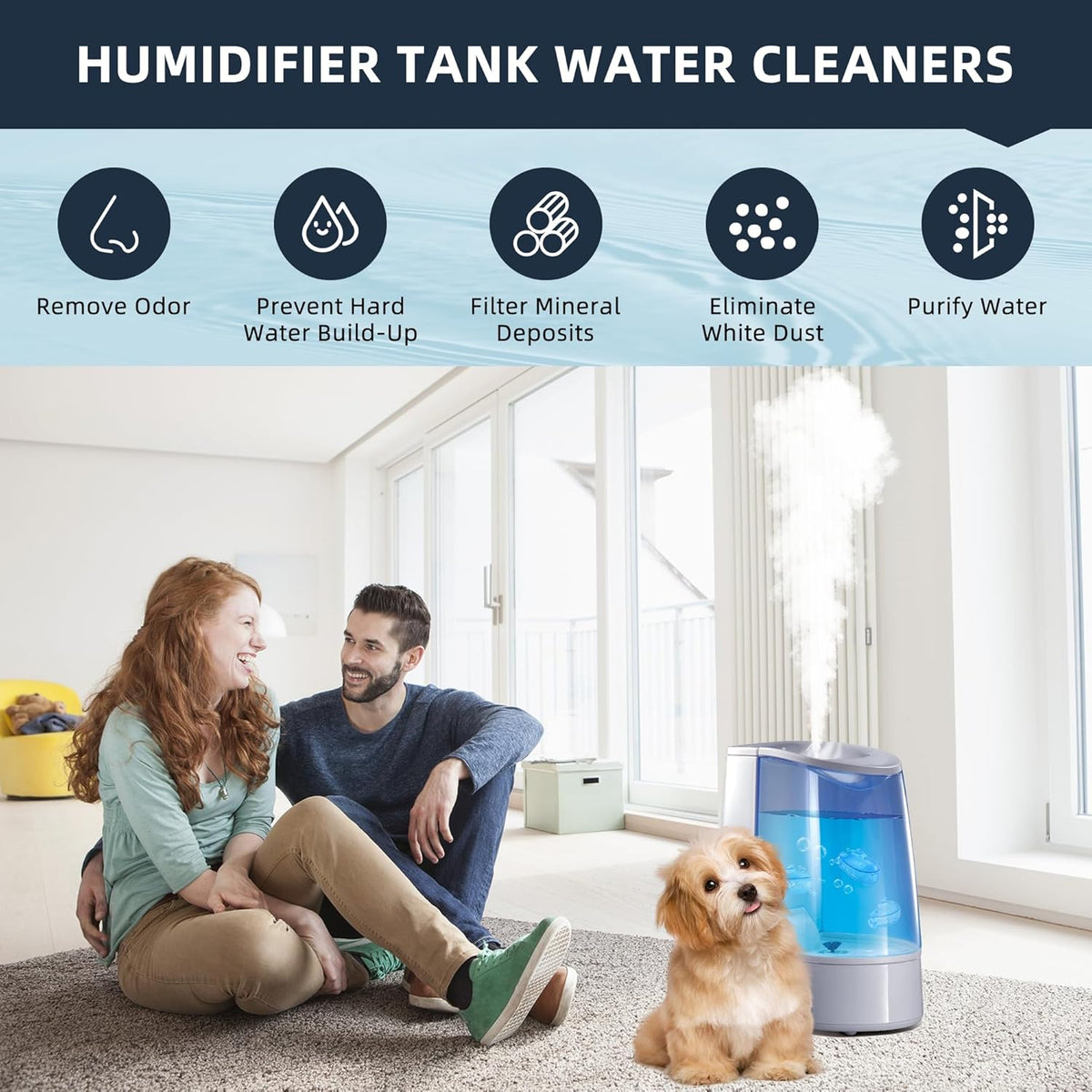 AMI PARTS Humidifier Cleaner Float Submarine for Warm&Cool Most Humidifiers and Fish Tank, Purifie
