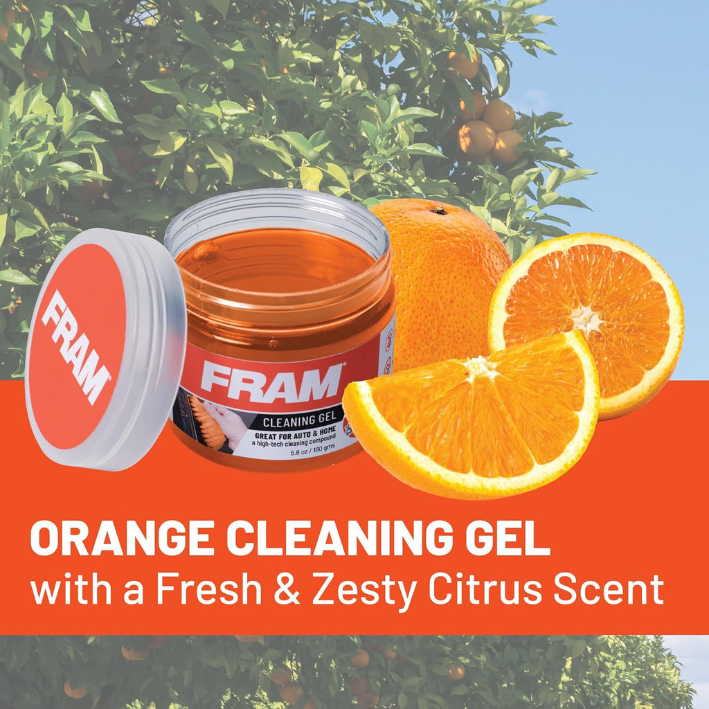 FRAM FEK40007AM Cleaning Gel for Car, Great for Auto and Home, Interior Cleaning Slime for Bike