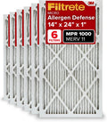 Filtrete 14x24x1 AC Furnace Air Filter, MERV 11, MPR 1000, Micro Allergen Defense, 3-Month Pleated