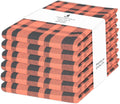 Kitchen Towels Set of 6 Halloween dish towels for kitchen 100% Cotton Orange Black Color Dish