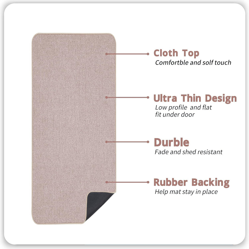 Bath Mat,Ultra Thin Bathroom Runner Rugs,Large Bath Mats for Bathroom,Quick Dry,Non-Slip,Machine