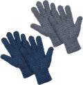 Patelai 2 Pairs Microfiber Gloves for plants Dusting Cleaning Glove Mittens House Cars Blinds