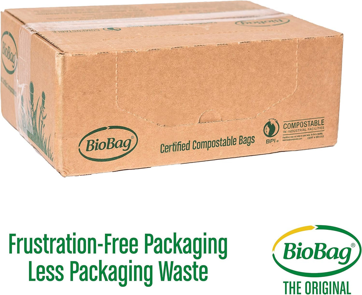 BioBag (USA) The Original Compostable Bag, 39 Gallon, 120 Count, 100% Certified Compostable Trash