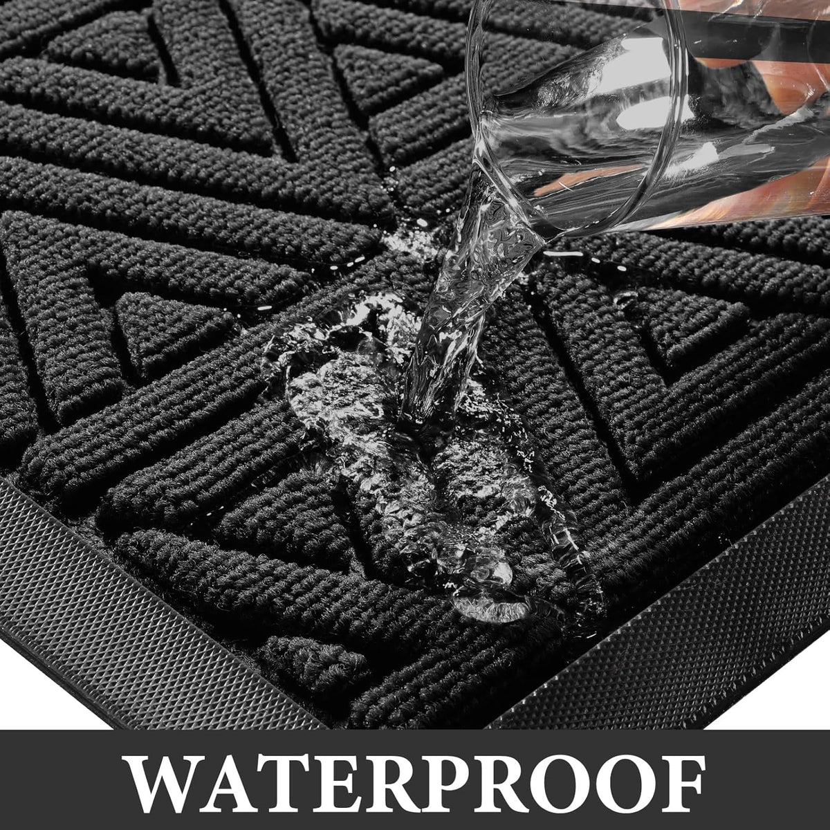 Yimobra Outdoor Mats for Front Door 29.5x17, All-Weather Waterproof Non-Slip Outdoor Door Mat