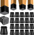 BUMACO Chair Leg Floor Protectors Square Chair Leg Protectors for Hardwood Floors 20Pcs Silicone