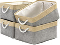 TcaFmac Cube Storage Bin, Storage Baskets for Organizing [4 Pack] Closet Organizers and Storage
