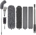 FUUNSOO Microfiber Feather Duster, Duster with Extension Pole 30-100 Inches,Ceiling Fan Cleaner