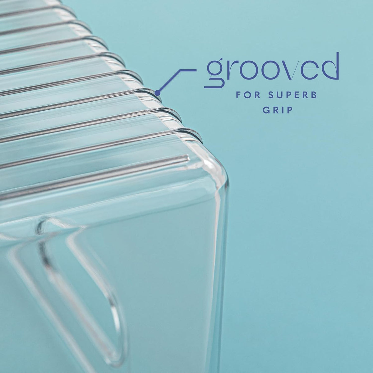 Plastic Food Storage Clear Container Bin with Handles for Organizing Kitchen, Pantry, Refrigerator