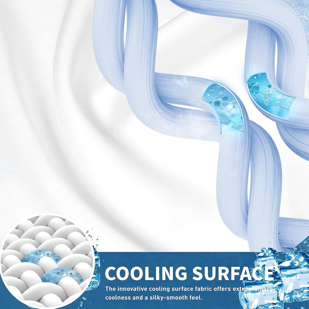 Sunflower Cooling Quilted Mattress Protector, Mattress Pad King Chill Soft, King Mattress Cover