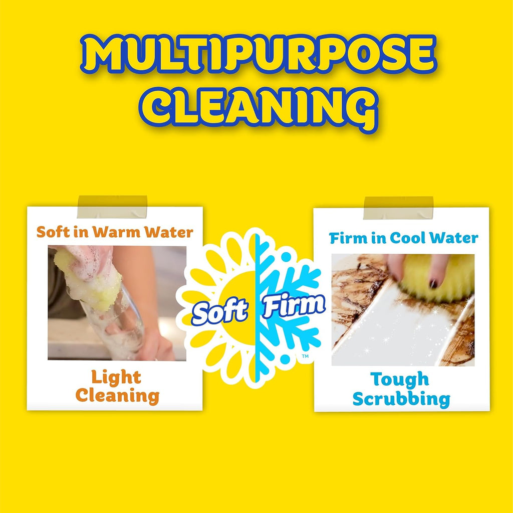 Scrub Daddy + 2x Cif All Purpose Cleaning Cream, Lemon - Multi Surface Household Cleaning Cream
