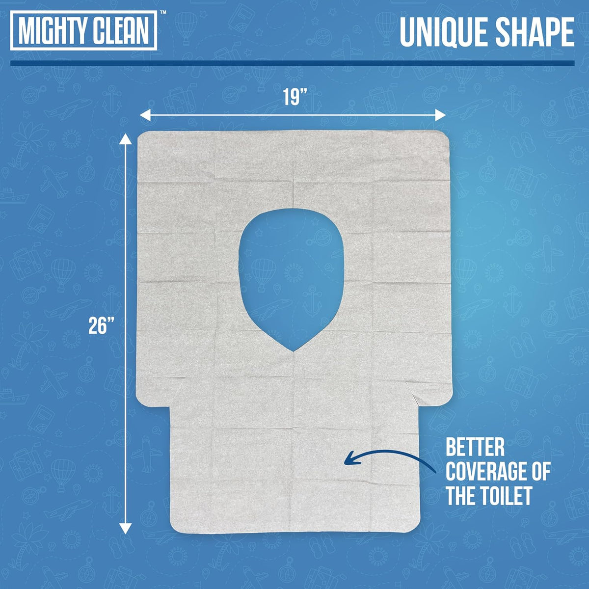 Toilet Seat Covers Flushable - Upgraded XL Size| Biodegradable Paper Covers for Adults, Kids
