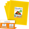 Bluapple FreshMats, Refrigerator Bin Liner, Fridge Drawer Mats, Crisper Life Extender Liner Keeps