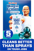 Mr. Clean Magic Eraser Foaming Sponge, All Purpose Cleaner, Dawn Cleaning Power, Ultra Foamy, 5ct