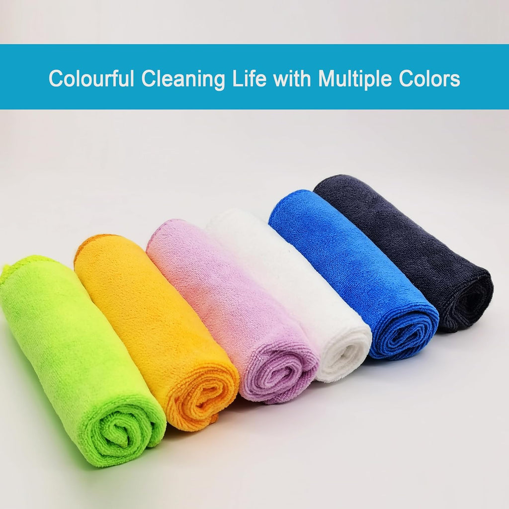 Microfiber Cleaning Cloth for Kitchen Housekeeping Dish Electronics Dust Rags Thick Lint Free Car