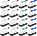 16 Pack Scrub Brush Heavy Duty Cleaning Brushes with Handle Stiff Bristles Scrub Brush Bulk for