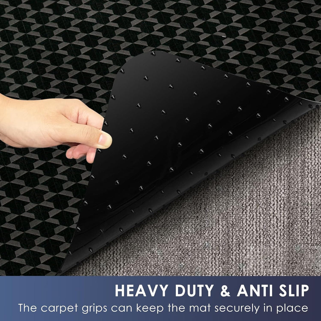 Vicwe Office Chair Mat for Carpet, 63" x 51"Anti-Slip Waterproof Floor Protector Desk Chair Mat for