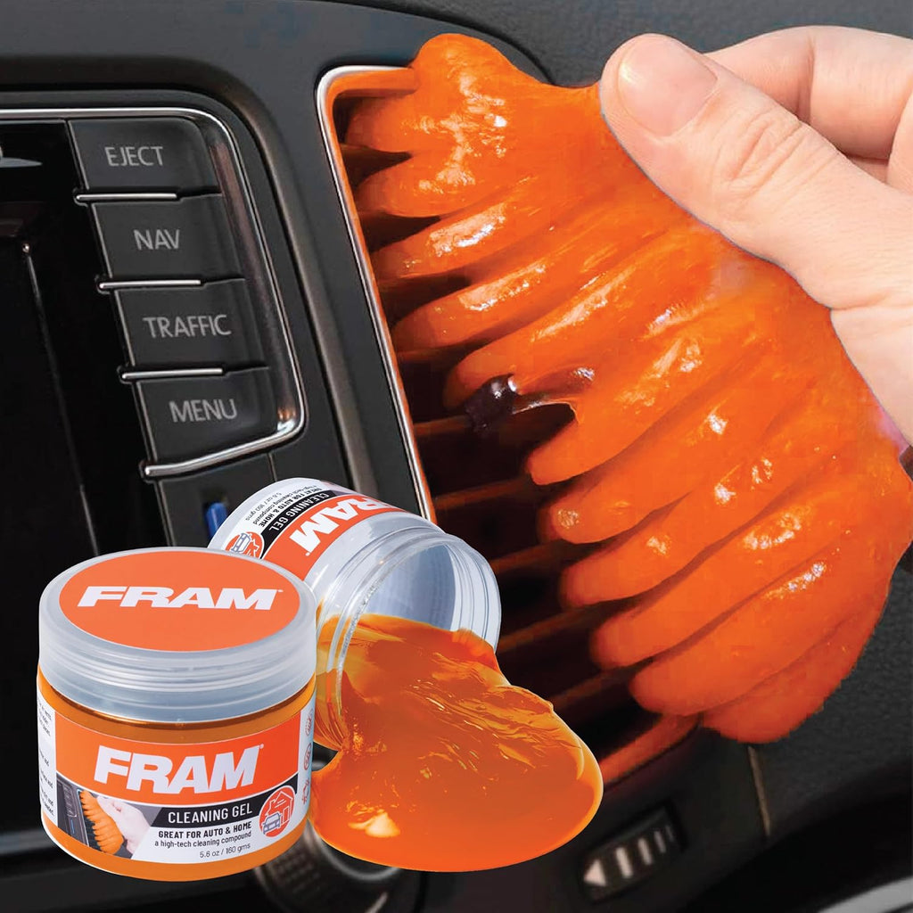 FRAM FEK40007AM Cleaning Gel for Car, Great for Auto and Home, Interior Cleaning Slime for Bike